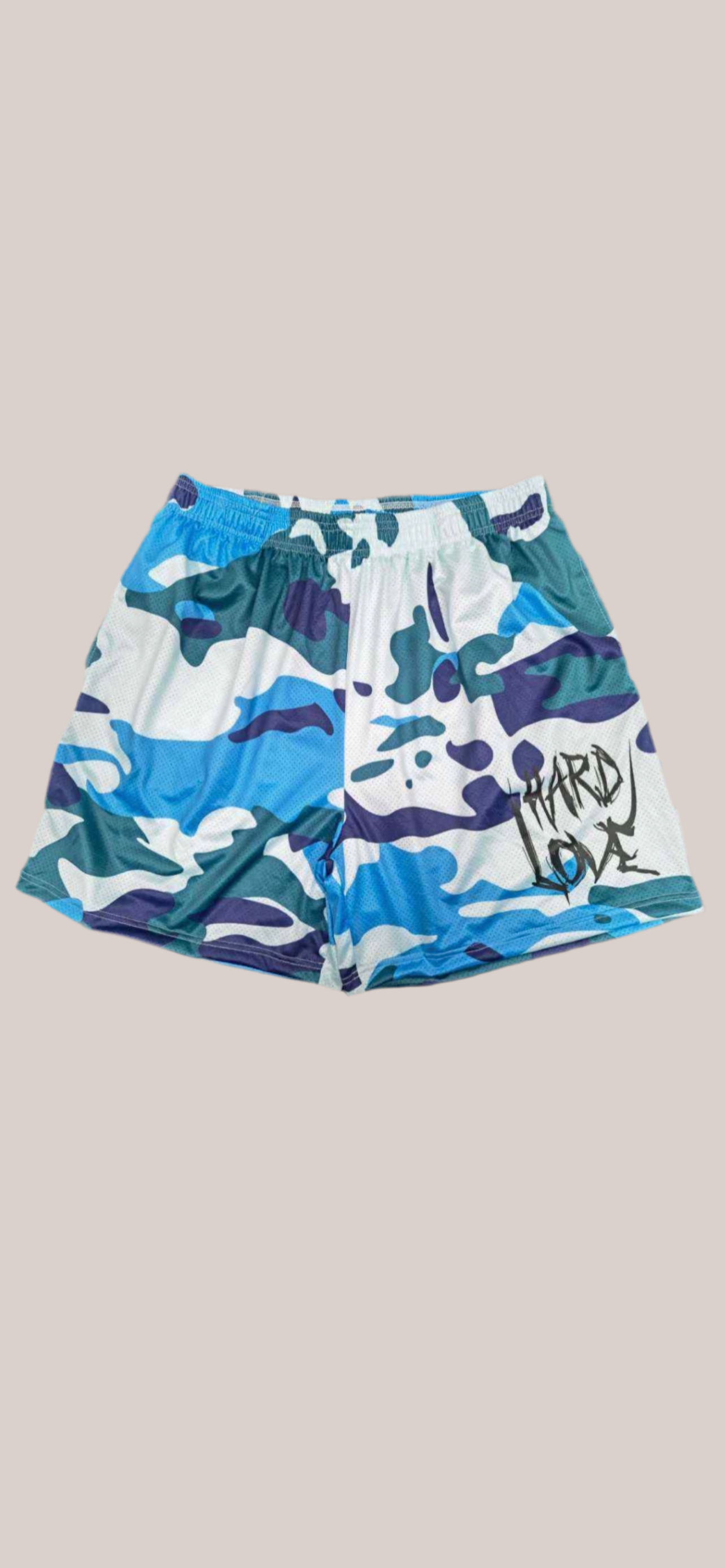 Blue Razz Camo Gym Shorts