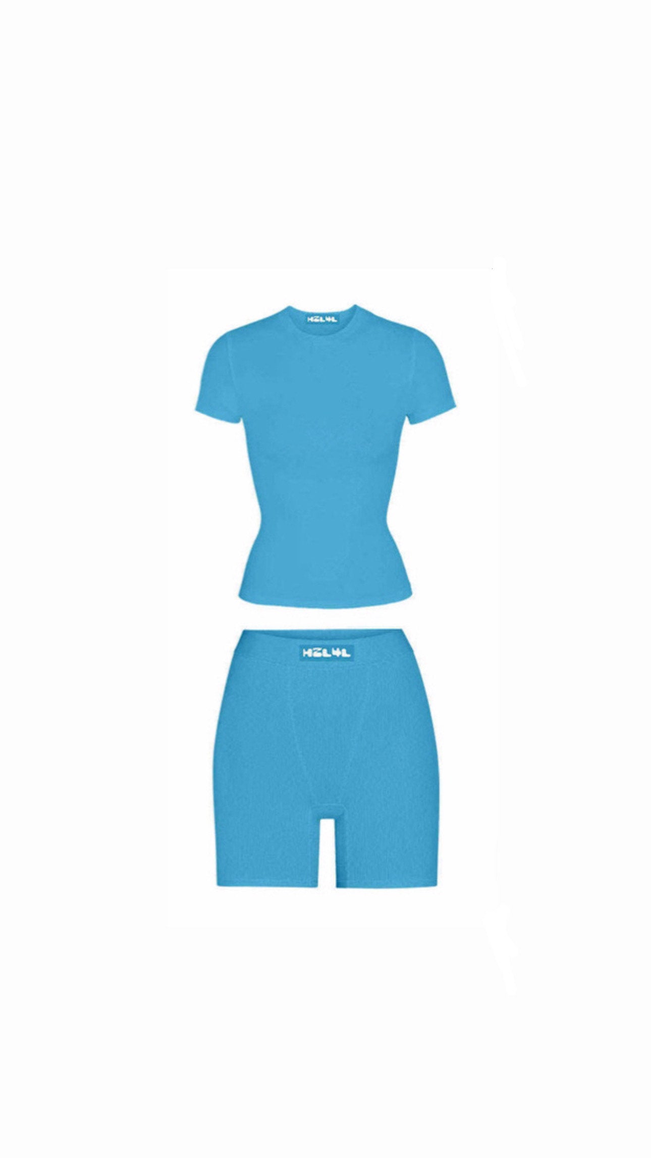 H2L4L Cotton Ribbed Set (Cotton Candy Blue)