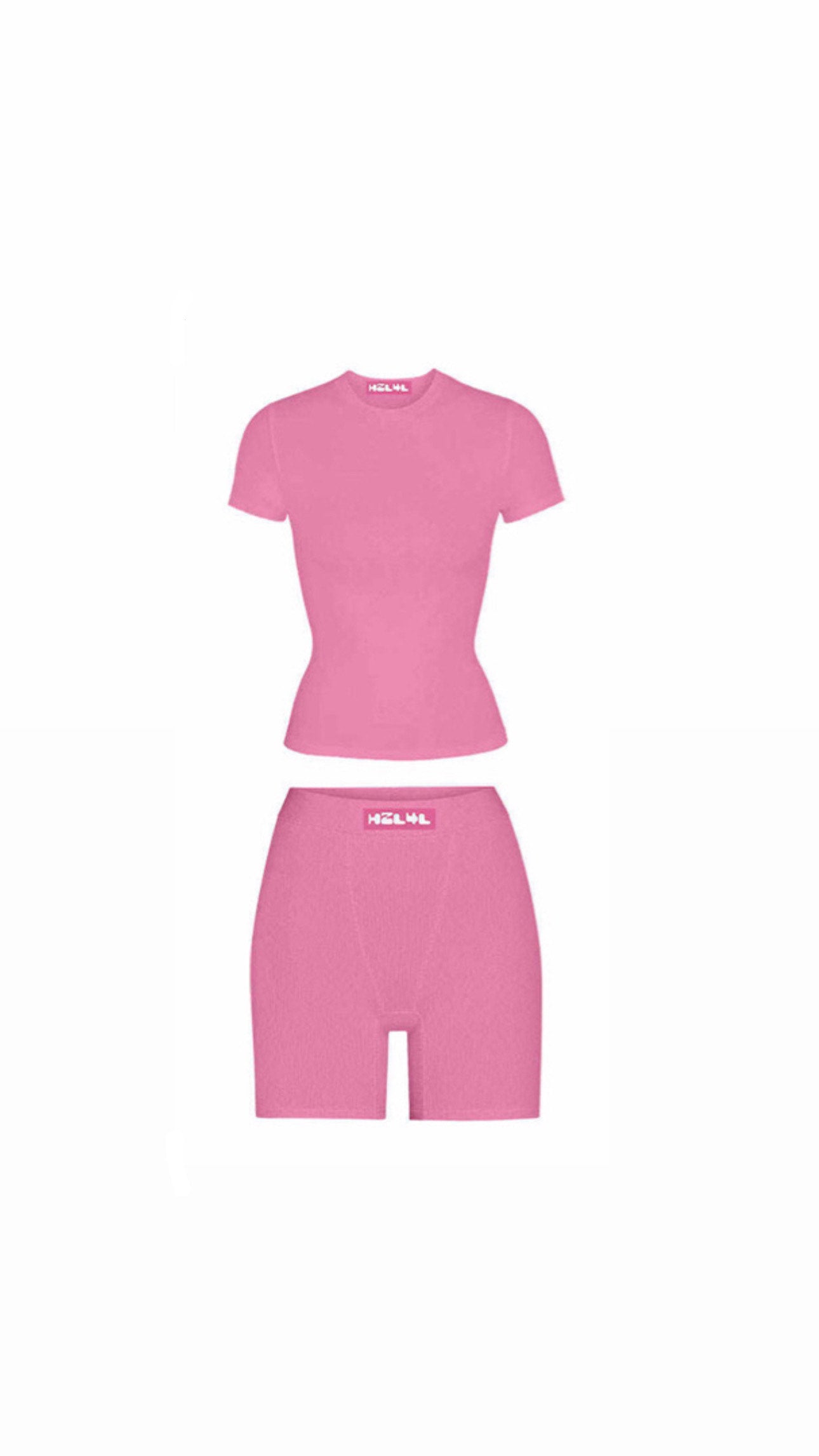 H2L4L Cotton Ribbed Set (Cotton Candy Pink)
