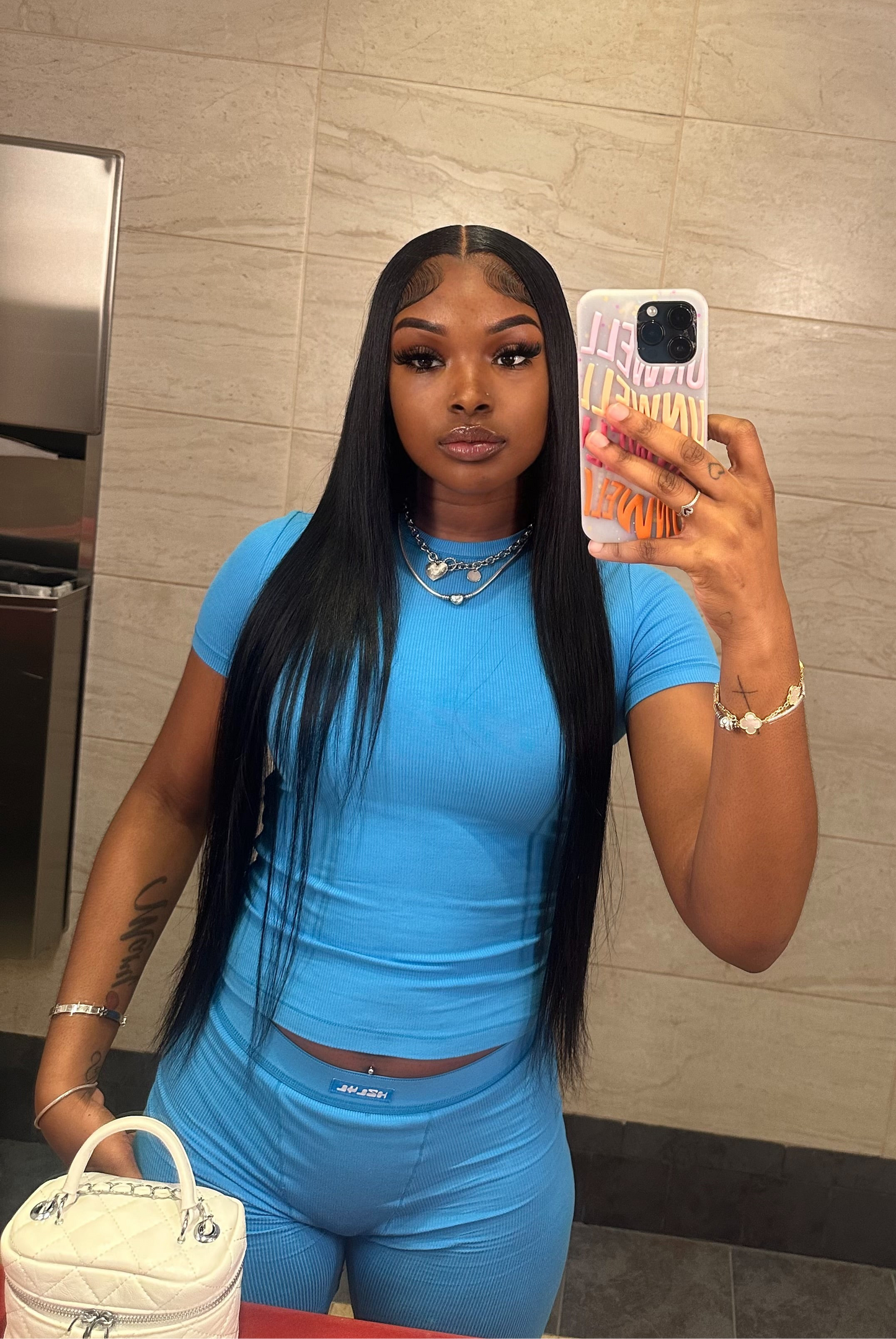 H2L4L Cotton Ribbed Set (Cotton Candy Blue)